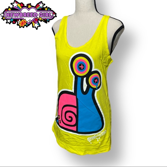 🟣 New Breed Girl Snail Racerback Tank Top - Picture 1 of 7